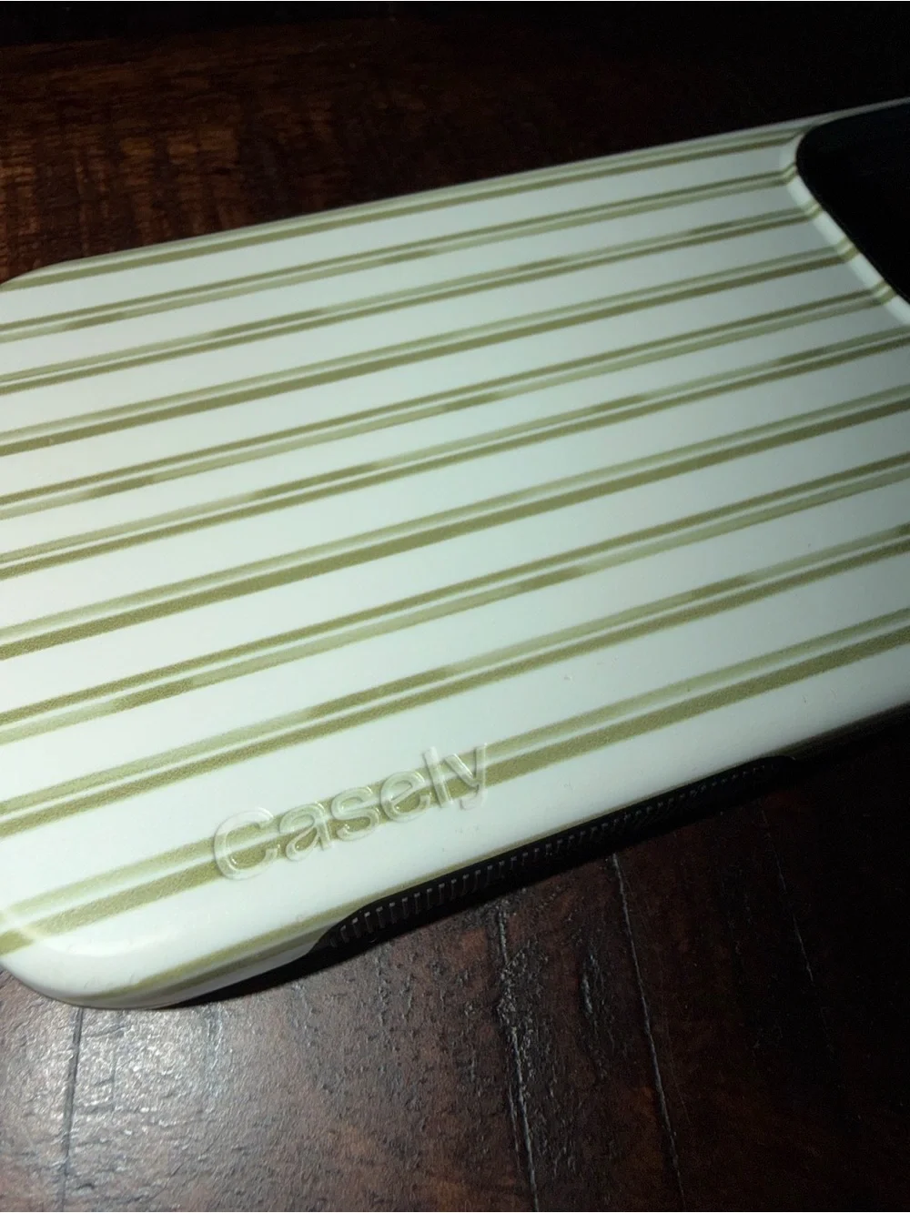 Casely White and Gold Stripe Tablet Case — Slim Protective Cover